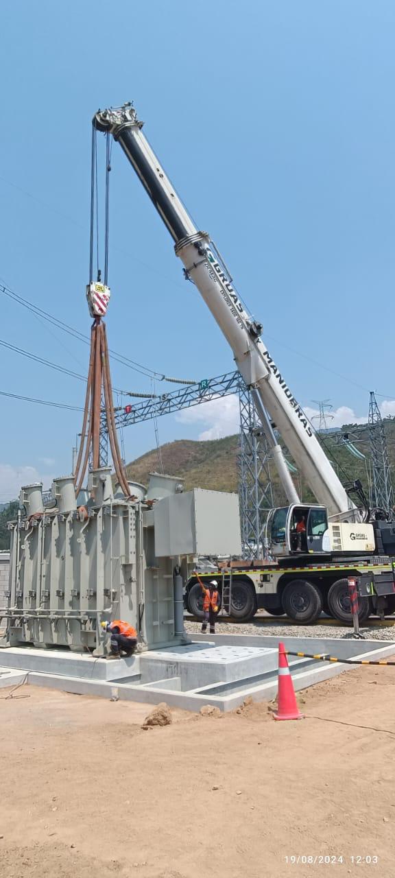 Transporte e instalación de transformador - San Ramon, Central Campas